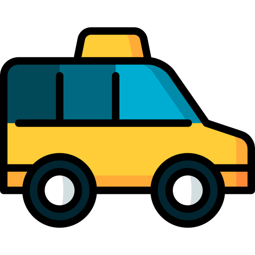 taxi monovolumen icono gratis