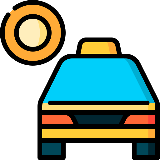 Taxi solar icono gratis