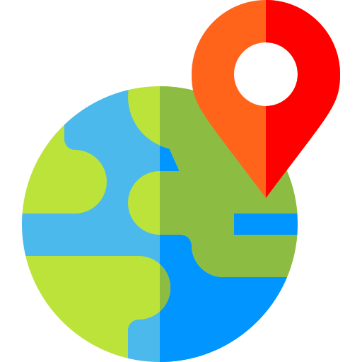 World - Free maps and location icons