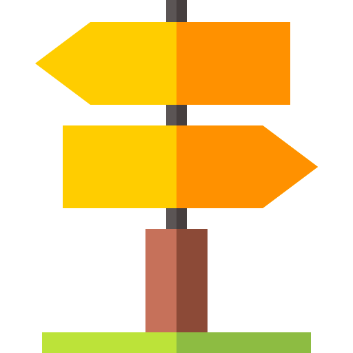 Road sign free icon