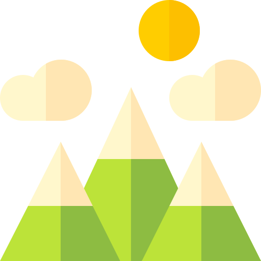 Mountain Basic Straight Flat icon