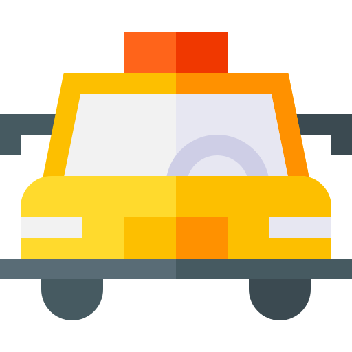 Taxi Basic Straight Flat icon