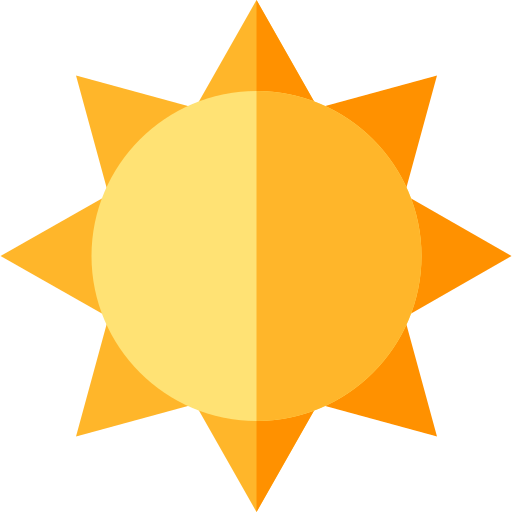 Sun Basic Straight Flat icon