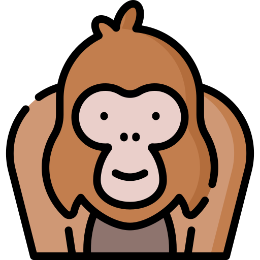 orangután icono gratis