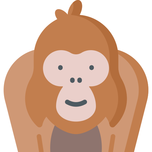 orangután icono gratis