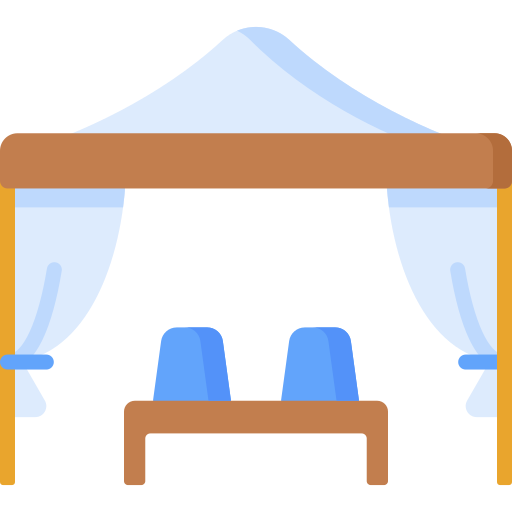 cabane de plage Icône gratuit