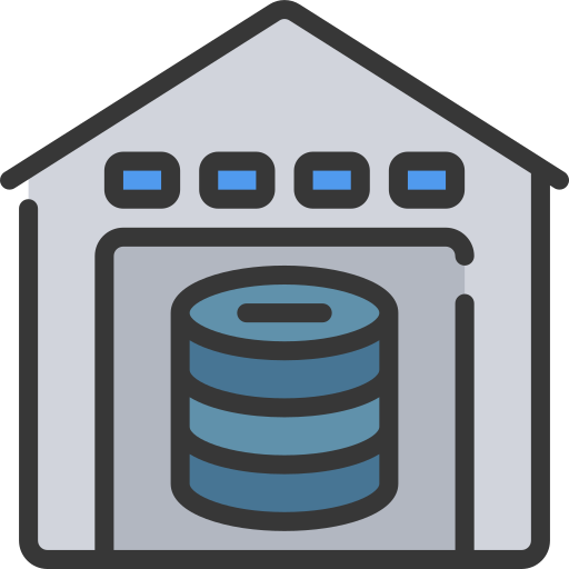 Almacenamiento de datos icono gratis