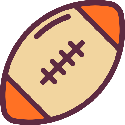 Ball of american football black sportive - Sport & Games Icons