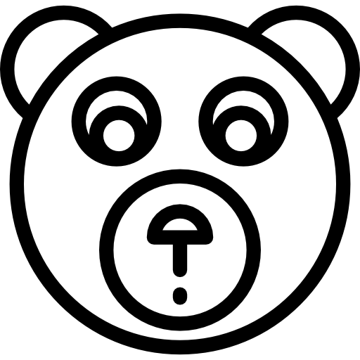 oso de peluche icono gratis