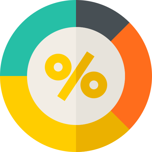 Gráfico circular icono gratis