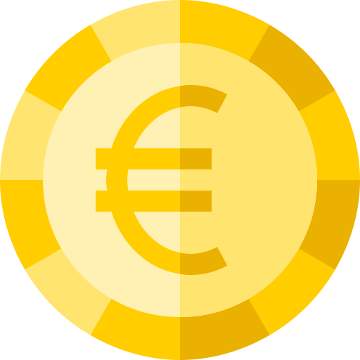 Euro icono gratis