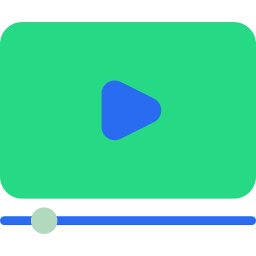 Reproductor de video icono gratis