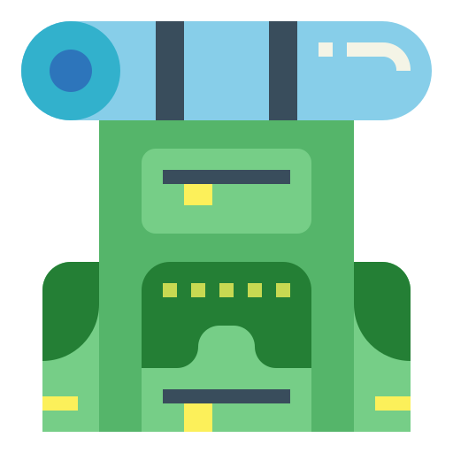 Backpack Smalllikeart Flat icon