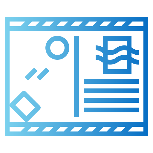 tarjeta postal icono gratis