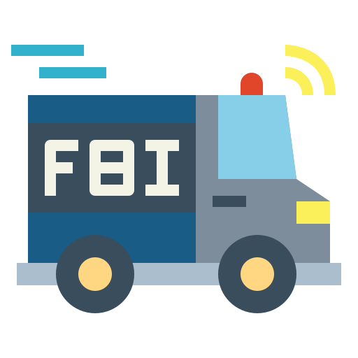 camioneta de la policía icono gratis