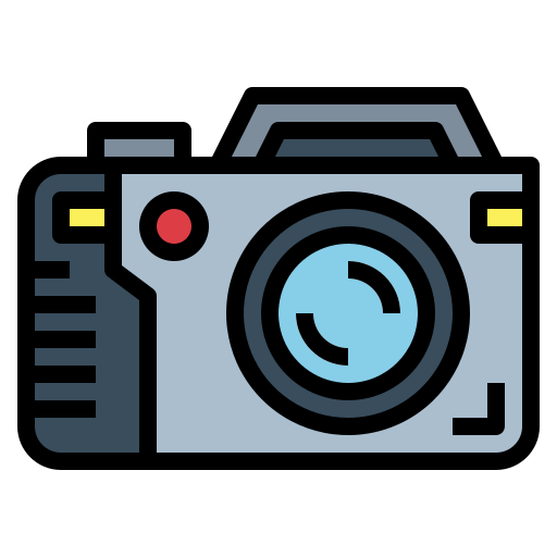 Photo camera Smalllikeart Lineal Color icon