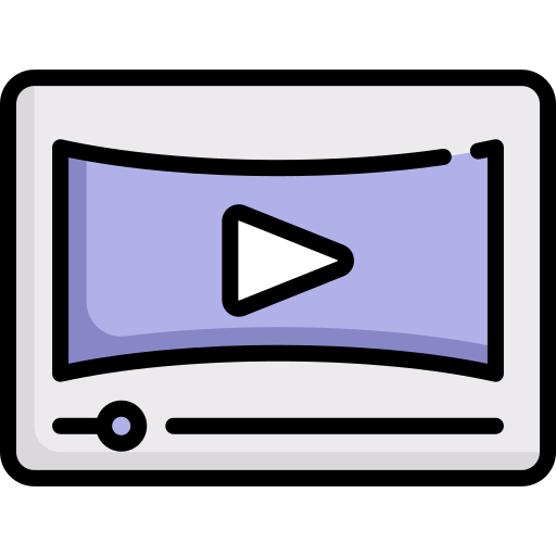 Reproductor de video icono gratis