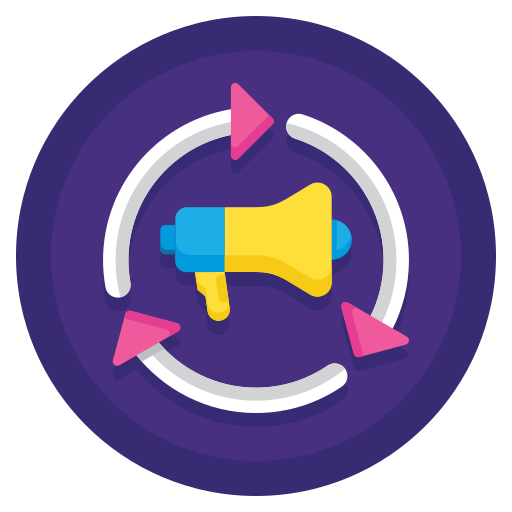 Mercadeo icono gratis