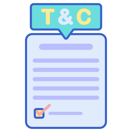 Terms and conditions - Free files and folders icons