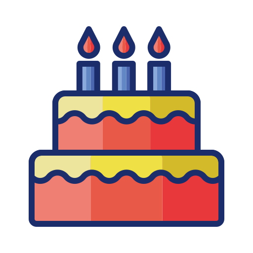 Birthday Cake Logo Design Stock Vector (Royalty Free) 651892225 |  Shutterstock