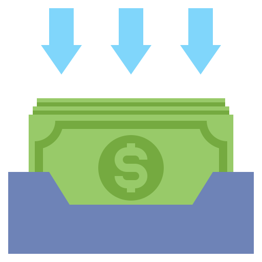 Receive amount free icon Receive amount free icon
