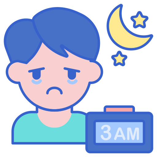 Insomnia Flaticons Lineal Color Icon 