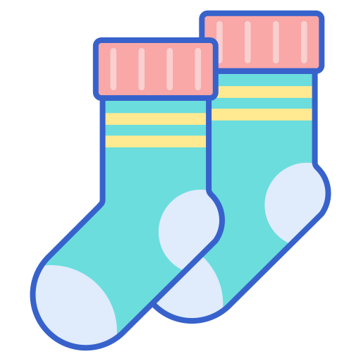 Socks Flaticons Lineal Color icon