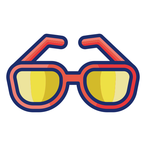 Sunglasses Flaticons Lineal Color icon