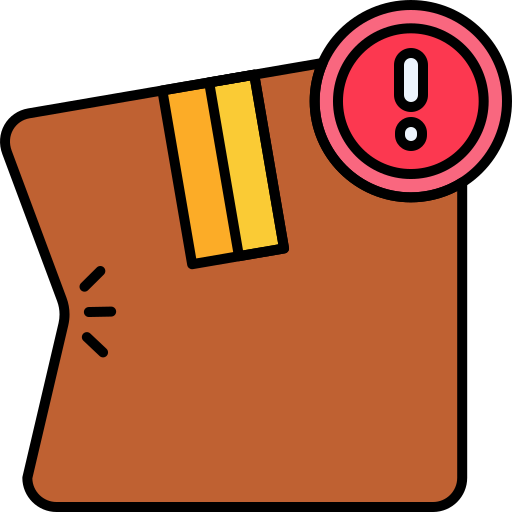 Damaged package free icon