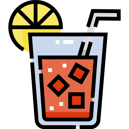 Cocktail Detailed Straight Lineal color icon