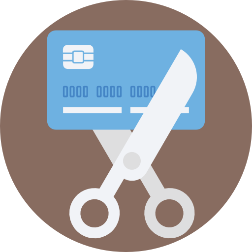 Credit card Prosymbols Flat icon