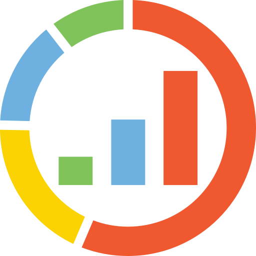 Bar chart Prosymbols Flat icon