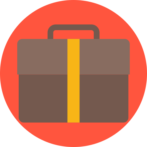 Suitcase Prosymbols Flat icon