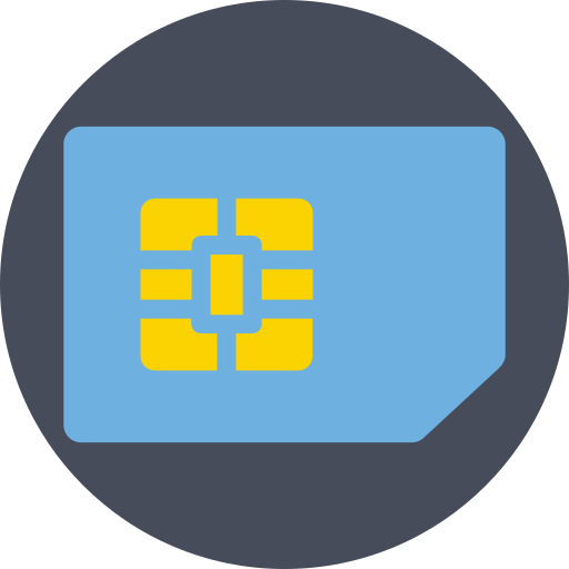 Sim card free icon Sim card free icon