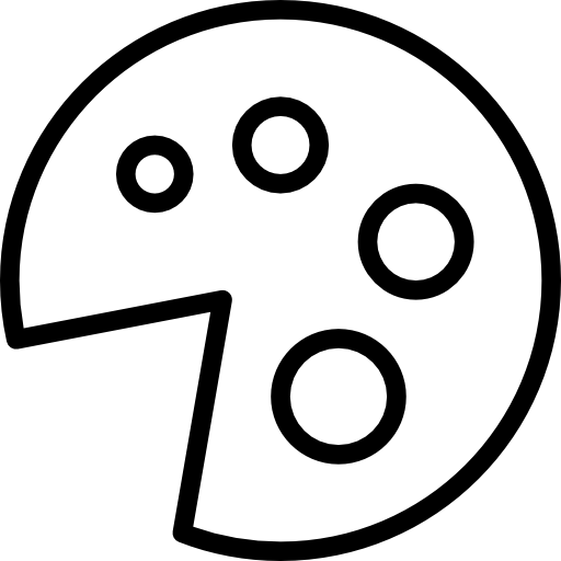 paleta de pintura icono gratis