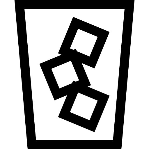 Iced Coffee Basic Straight Lineal Icon 