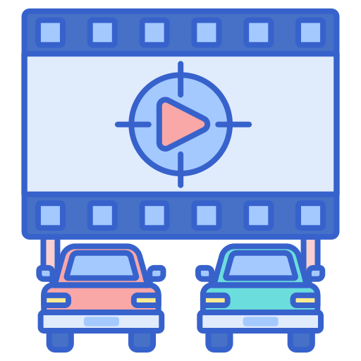 Drive in free icon Drive in free icon