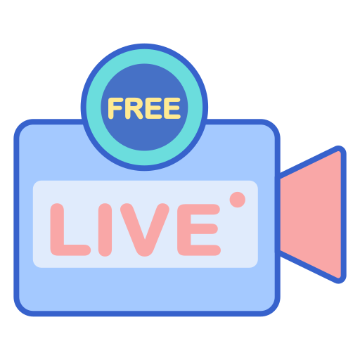 Live Stream Flaticons Lineal Color Icon