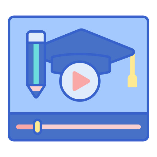 Educación en línea icono gratis