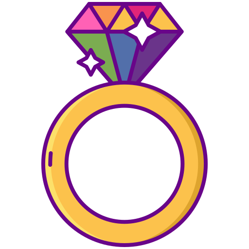 Ring Flaticons Lineal Color icon