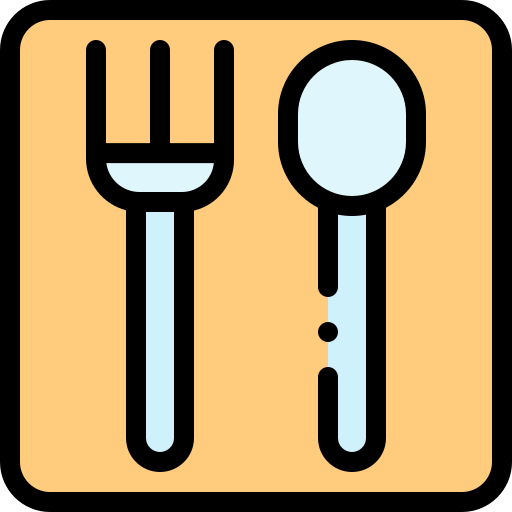 Restaurant Detailed Rounded Lineal color icon