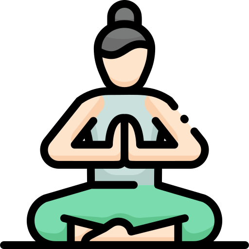 Lotus position free icon