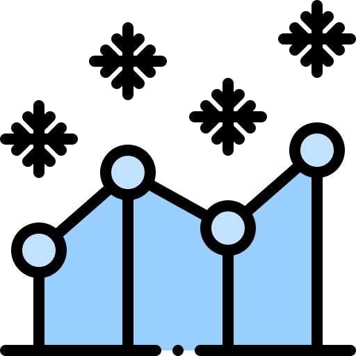 Gráfico de líneas icono gratis