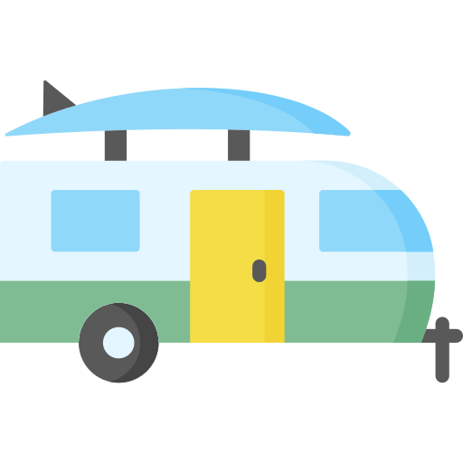 Caravana icono gratis