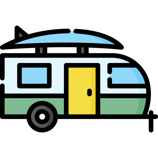 Caravana icono gratis