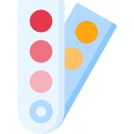 Paleta de colores icono gratis