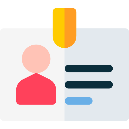 신분증 무료 아이콘