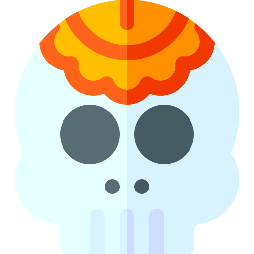 Calavera mexicana icono gratis