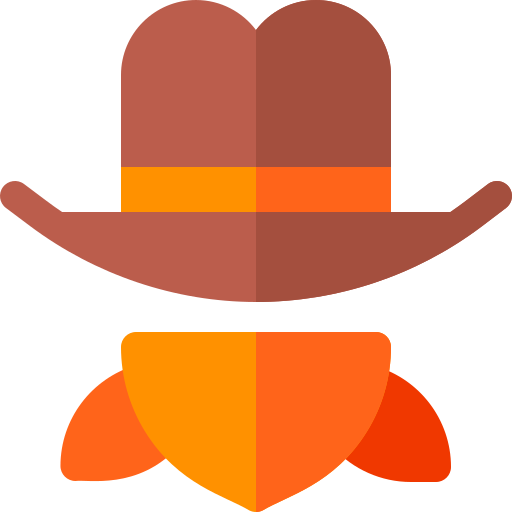 Cowboy Basic Rounded Flat icon