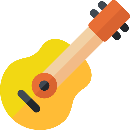 Guitar Basic Rounded Flat icon